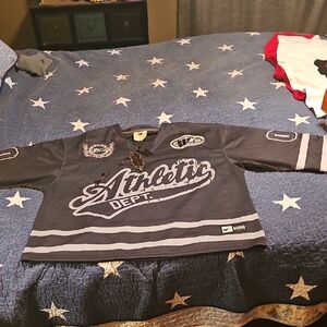 Athletic Dept Graphic Hockey Jersey - Charcoal Gray